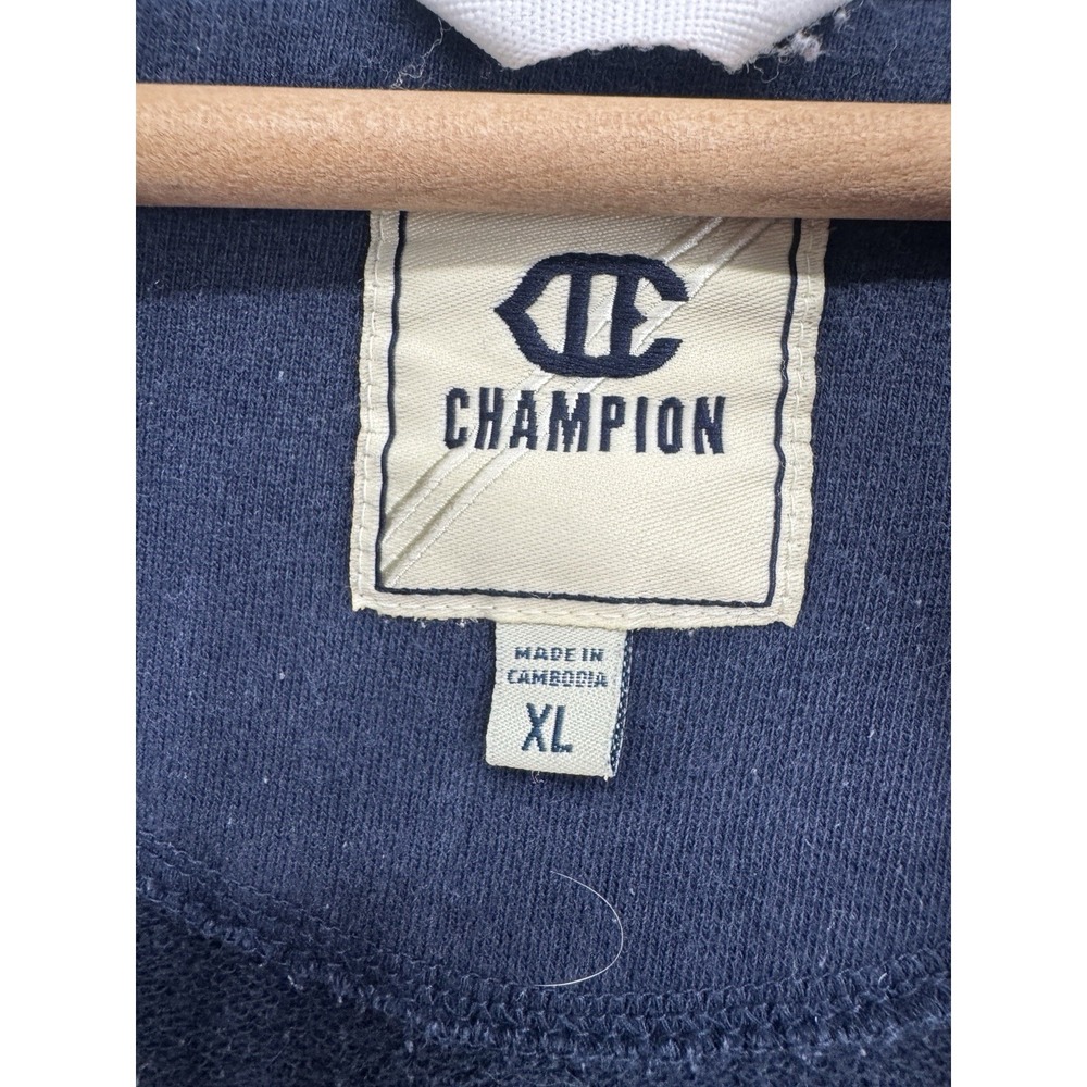 VTG Y2K Mens Champion XL Sweatshirt Full Zip Hooded Pocket Classic Retro 90s - Picture 11 of 16